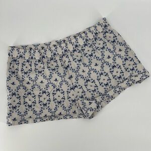 ThirdLove × Sarah Flint | XL Blue Print Lounge Boxer Shorts | Pull-On